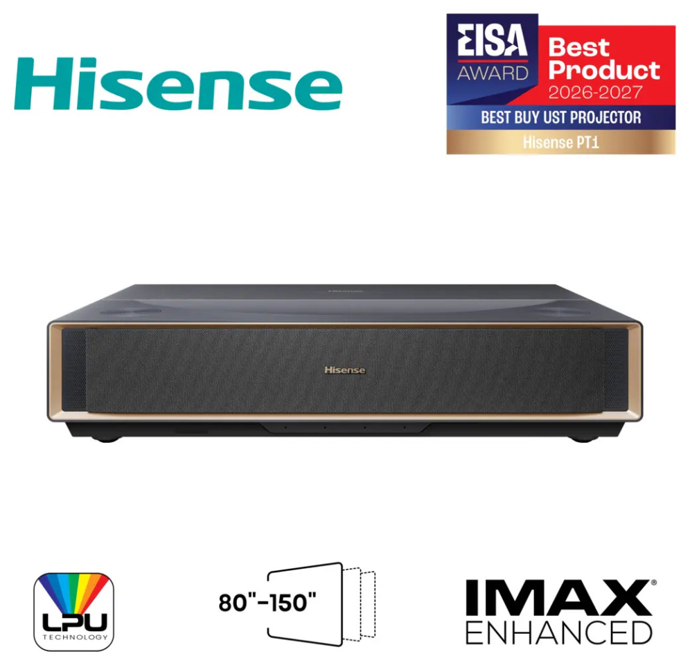 Proyector pt1 Hisense largo lan HDMI headphone · vista 1
