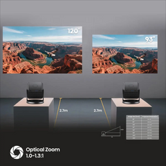 Proyector trichroma Hisense c3 4k UHD 300" 2500 lumenes dolby vision imax · vista 5