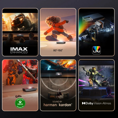 Proyector trilaser Hisense PX3-PRO 4k UHD 3000 lumenes dolby vision atmos · vista 4