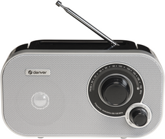 Radio Denver fm con sintonizacion analogica blanca · vista 1