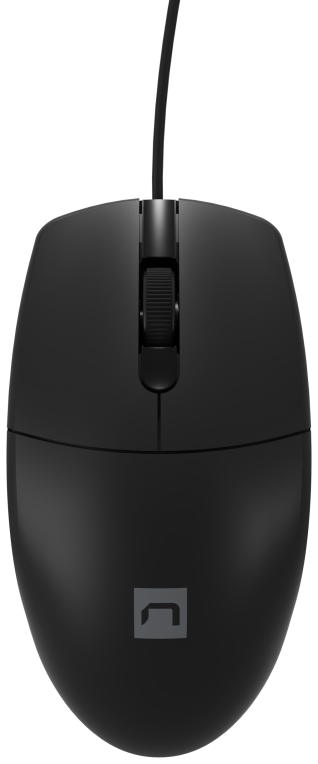 Raton Natec ruff 2 1000dpi optico negro USB · NMY-1987 · vista 1