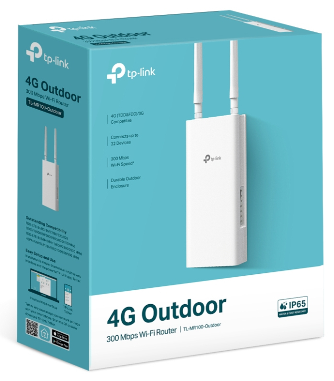 TP-Link TL-MR100-OUTDOOR router inalámbrico Ethernet rápido Banda única (2,4 GHz) 4G Blanco — imagen 4