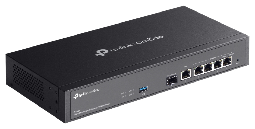 TP-Link ER7406 router Gigabit Ethernet Negro — imagen 4
