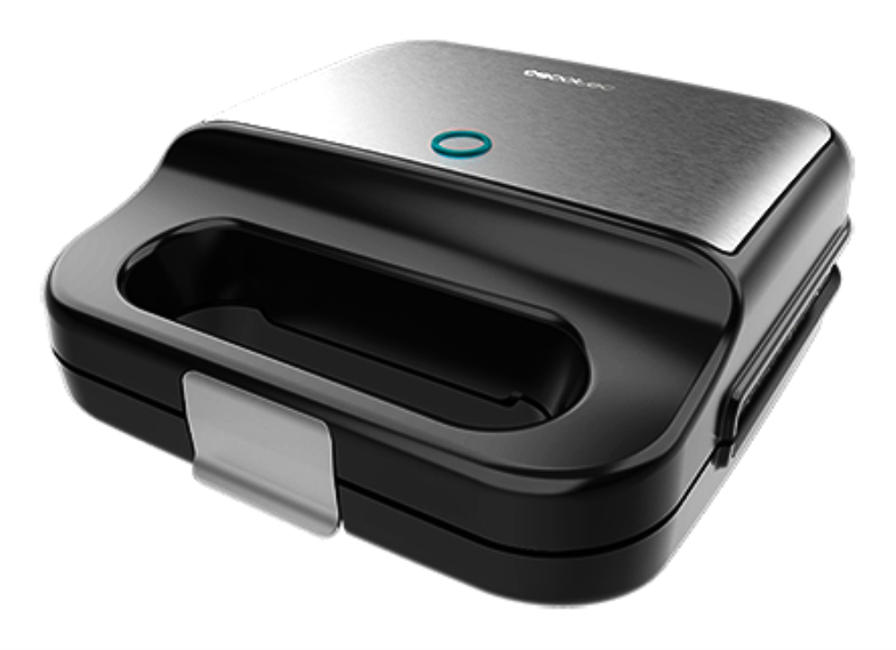 Cecotec 04309 sandwicheras 1000 W Negro, Acero satinado