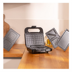 Cecotec 04309 sandwichera 1000 W Negro, Acero satinado — imagen 3