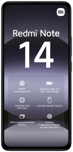 Xiaomi Redmi Note 14 16,9 cm (6.67") Ranura híbrida Dual SIM 4G USB Tipo C 6 GB 128 GB 5500 mAh Negro — imagen 2