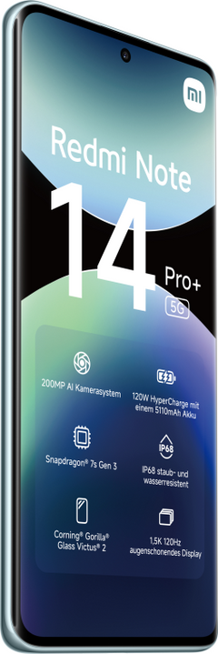 Xiaomi Redmi Note 14 Pro+ 5G 16,9 cm (6.67") SIM doble USB Tipo C 8 GB 256 GB 5110 mAh Azul — imagen 3