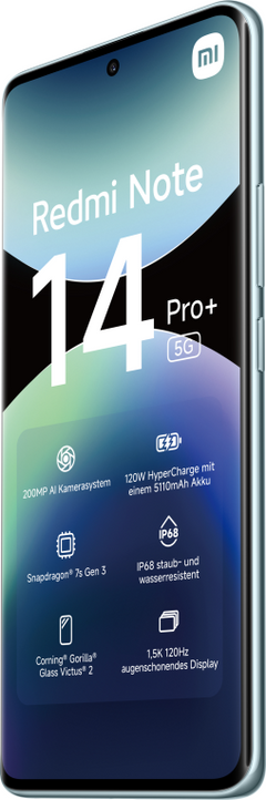 Xiaomi Redmi Note 14 Pro+ 5G 16,9 cm (6.67") SIM doble USB Tipo C 8 GB 256 GB 5110 mAh Azul — imagen 4