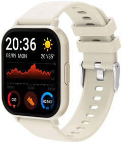Smartwatch Denver Bluetooth con frecuencia cardiaca y presion arterial blanco · vista 9