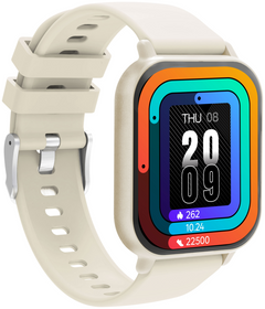 Smartwatch Denver Bluetooth con frecuencia cardiaca y presion arterial blanco · vista 14