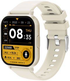 Smartwatch Denver Bluetooth con frecuencia cardiaca y presion arterial blanco · vista 5