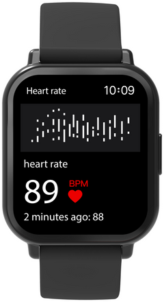 Smartwatch Denver Bluetooth con frecuencia cardiaca y presion arterial negro · vista 17