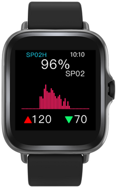 Smartwatch Denver Bluetooth con sensor de frecuencia cardiaca negro · vista 3