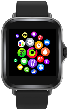 Smartwatch Denver Bluetooth con sensor de frecuencia cardiaca negro · vista 5