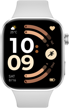 Xiaomi Watch 6 5,26 cm (2.07") AMOLED 46 mm Digital 432 x 514 Pixeles Pantalla táctil Plata — imagen 2