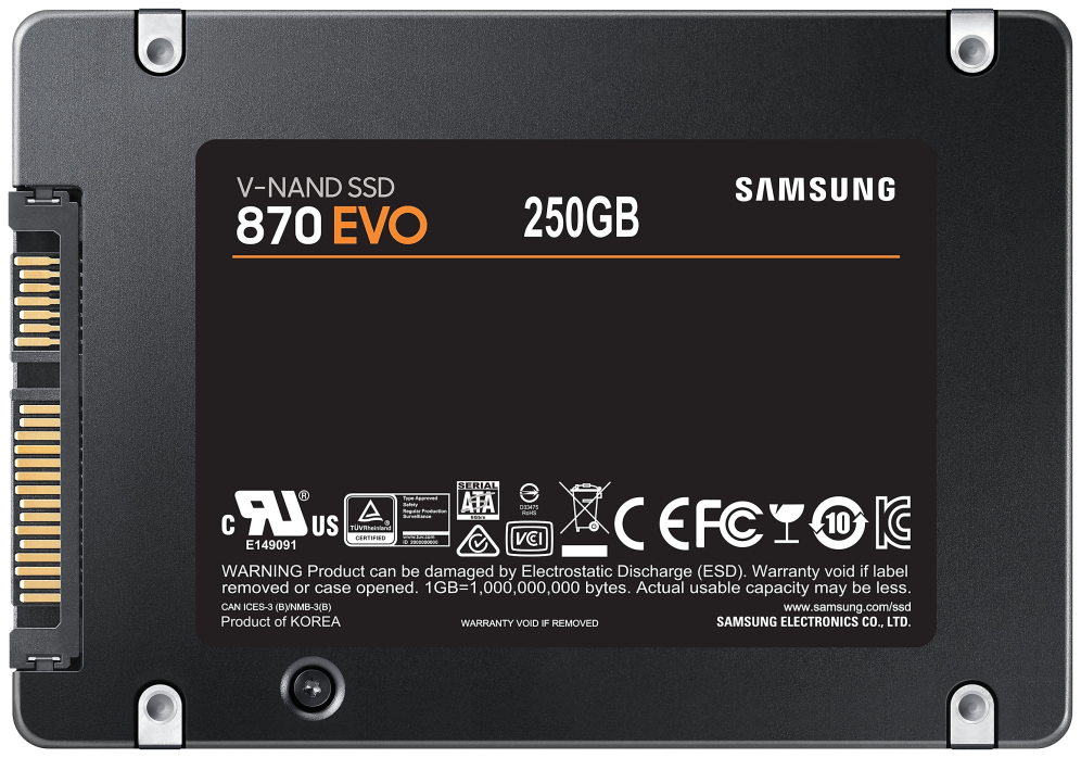 Samsung 870 EVO discos duros internos ssd 250 GB