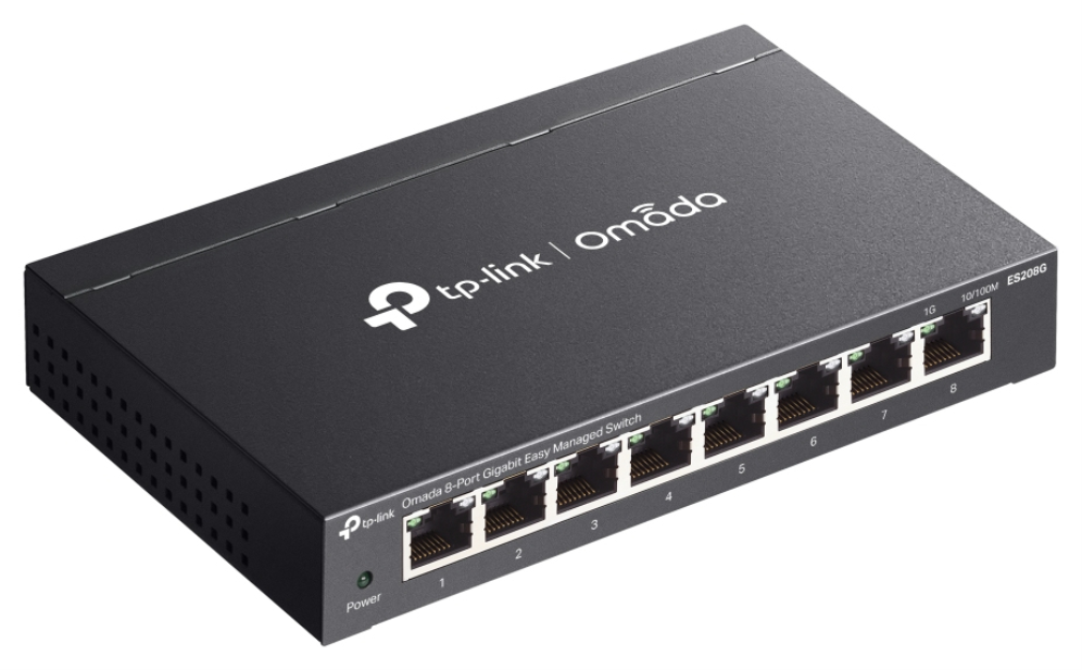 TP-Link Omada ES208G switch Gestionado L2 Gigabit Ethernet (10/100/1000) Negro — imagen 4
