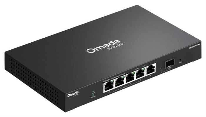 TP-Link ES206XPP-M2 switch Gestionado L2 2.5G Ethernet (100/1000/2500) Energía sobre Ethernet (PoE) Montaje en pared/escritorio Negro — imagen 4