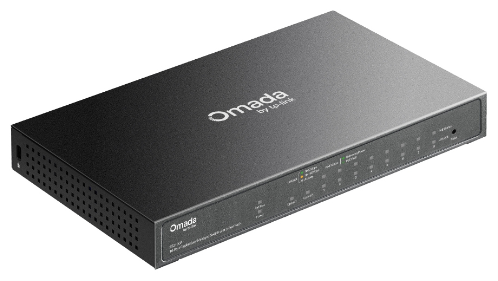 TP-Link Omada ES210GP switch Gestionado L2 Gigabit Ethernet (10/100/1000) Energía sobre Ethernet (PoE) Carril DIN Negro — imagen 4