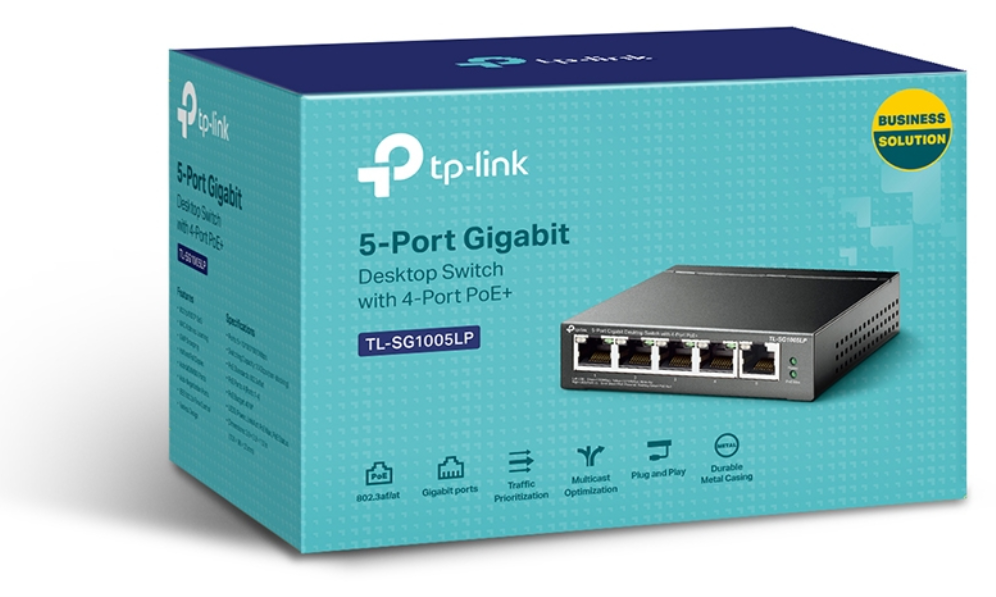 TP-Link TL-SG1005LP switch No administrado Gigabit Ethernet (10/100/1000) Energía sobre Ethernet (PoE) Negro — imagen 3