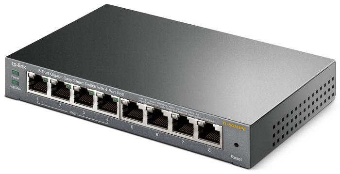 TP-Link TL-SG108PE Gestionado L2 Gigabit Ethernet (10/100/1000) Energía sobre Ethernet (PoE) Negro — imagen 4