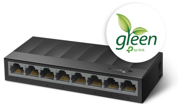 TP-Link LS1008G switch No administrado Gigabit Ethernet (10/100/1000) Negro — imagen 2