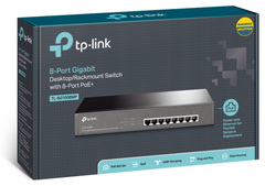 TP-Link TL-SG1008MP switch No administrado Gigabit Ethernet (10/100/1000) Energía sobre Ethernet (PoE) Negro — imagen 4