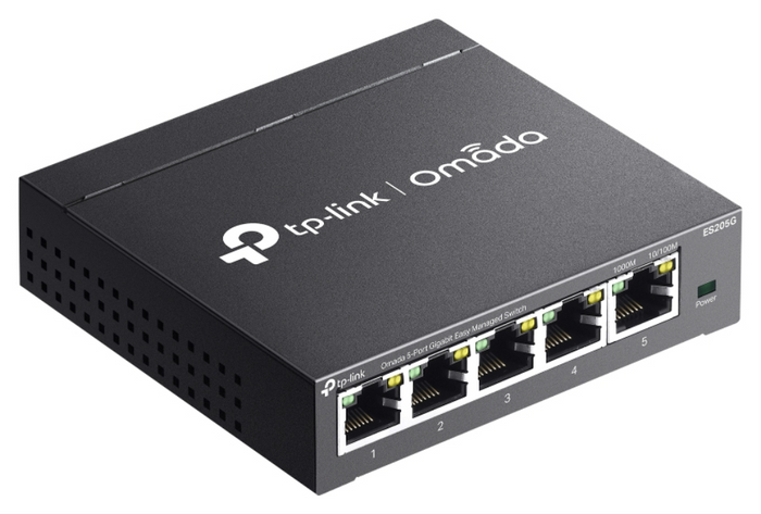 TP-Link Omada ES205G switch Gestionado Gigabit Ethernet (10/100/1000) Negro — imagen 4
