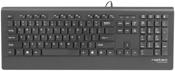 Teclado Natec barracuda slim USB negro · NKL-1717 · vista 1