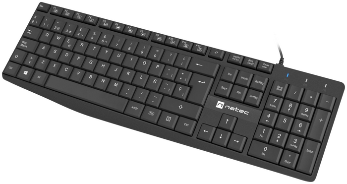 Teclado Natec nautilus slim layout USB negro · NKL-1948 · vista 1
