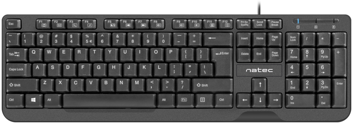 Teclado Natec trout slim USB negro · NKL-1720 · vista 1