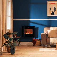 Cecotec ReadyWarm 2650 Curved Flames Connected Interior Chimenea eléctrica de pared Eléctrico Negro — vista adicional