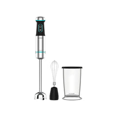 Cecotec Power TitanBlack 1200 XL Cream 0,8 L Batidora de inmersión 1200 W Negro, Plata