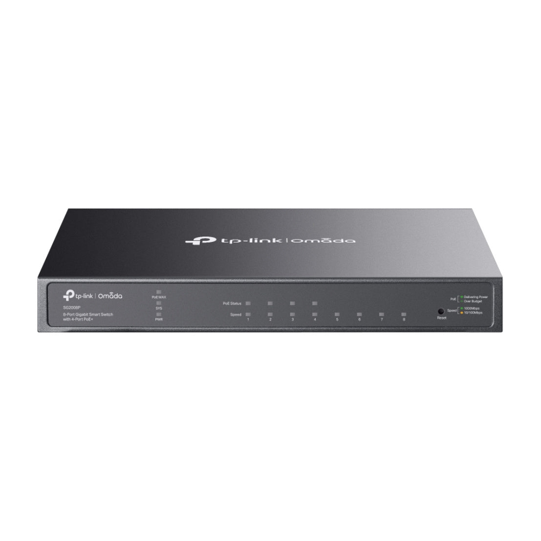 TP-Link Omada TL-SG2008P Gestionado L2/L2+ Gigabit Ethernet (10/100/1000) Energía sobre Ethernet (PoE) Negro