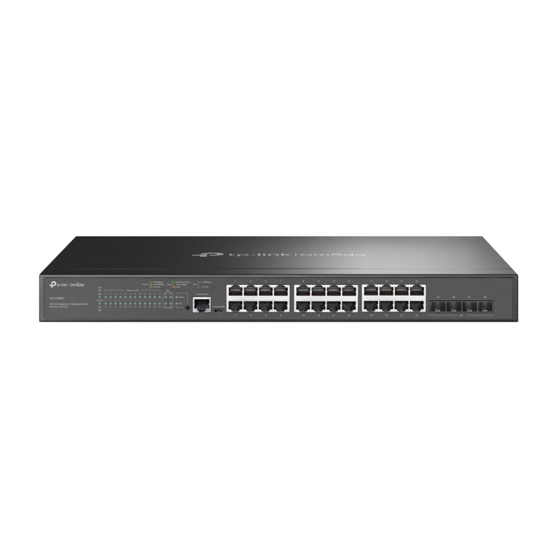 TP-Link Omada SG3428MP switch Gestionado L2+ Gigabit Ethernet (10/100/1000) Energía sobre Ethernet (PoE) 1U Negro