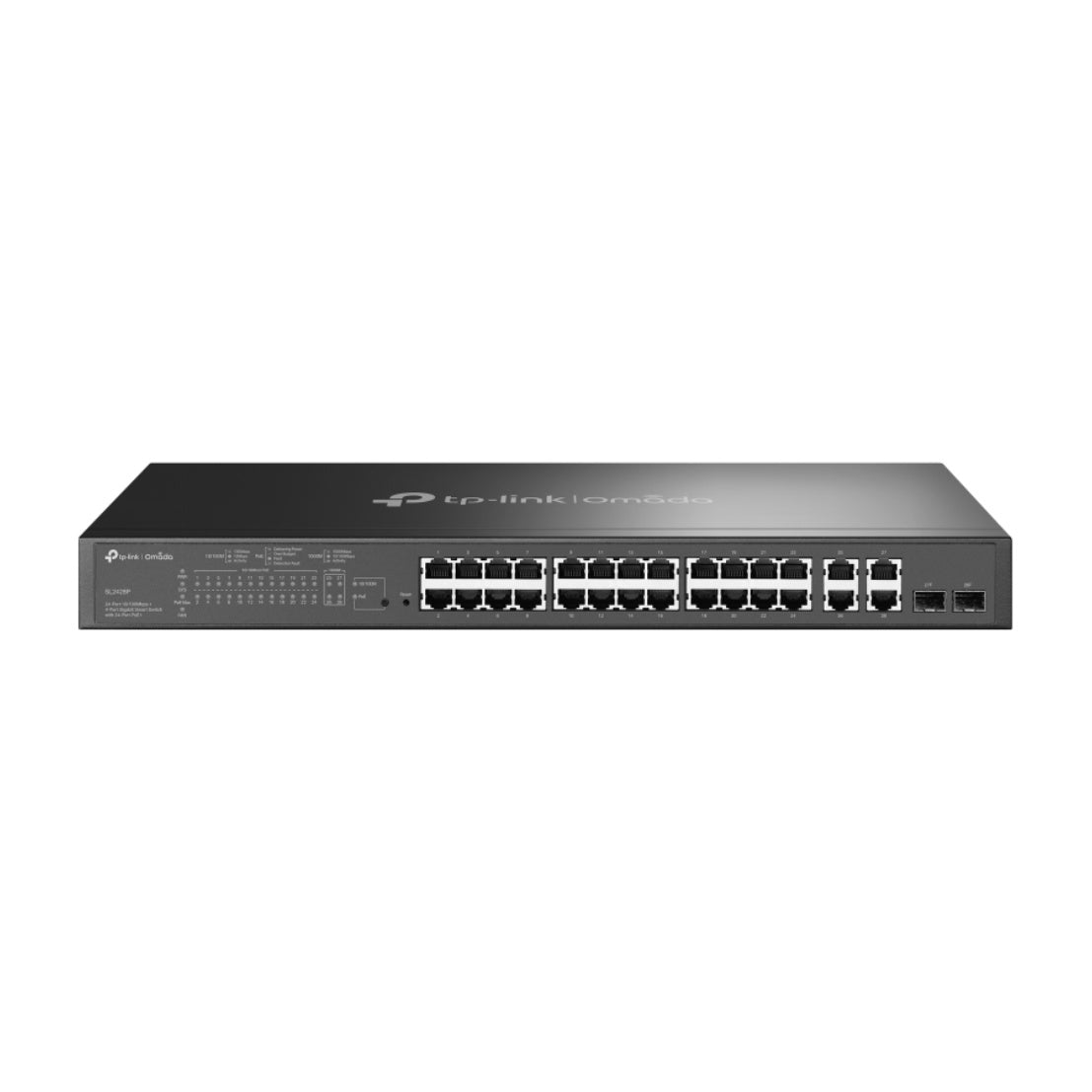 TP-Link Omada SL2428P switch Gestionado L2 Fast Ethernet (10/100) Energía sobre Ethernet (PoE) 1U Negro