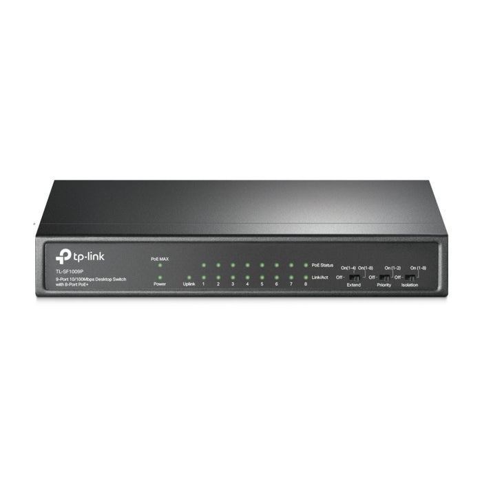 TP-Link TL-SF1009P switch No administrado Fast Ethernet (10/100) Energía sobre Ethernet (PoE) Negro