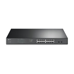 TP-Link TL-SG1218MPE Gestionado L2 Gigabit Ethernet (10/100/1000) Energía sobre Ethernet (PoE) 1U Negro