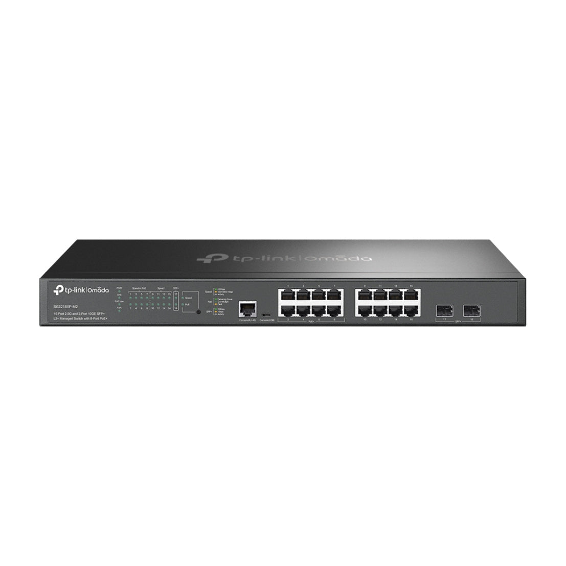 TP-Link Omada SG3218XP-M2 switch Gestionado L2+ 2.5G Ethernet (100/1000/2500) Energía sobre Ethernet (PoE) 1U Negro
