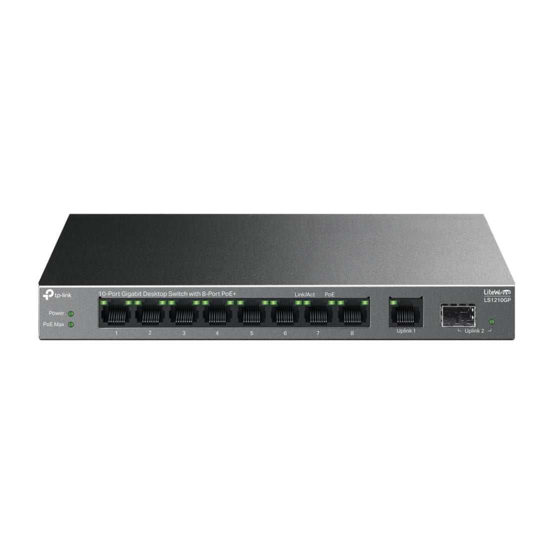 TP-Link LiteWave LS1210GP switch No administrado Gigabit Ethernet (10/100/1000) Energía sobre Ethernet (PoE) Negro