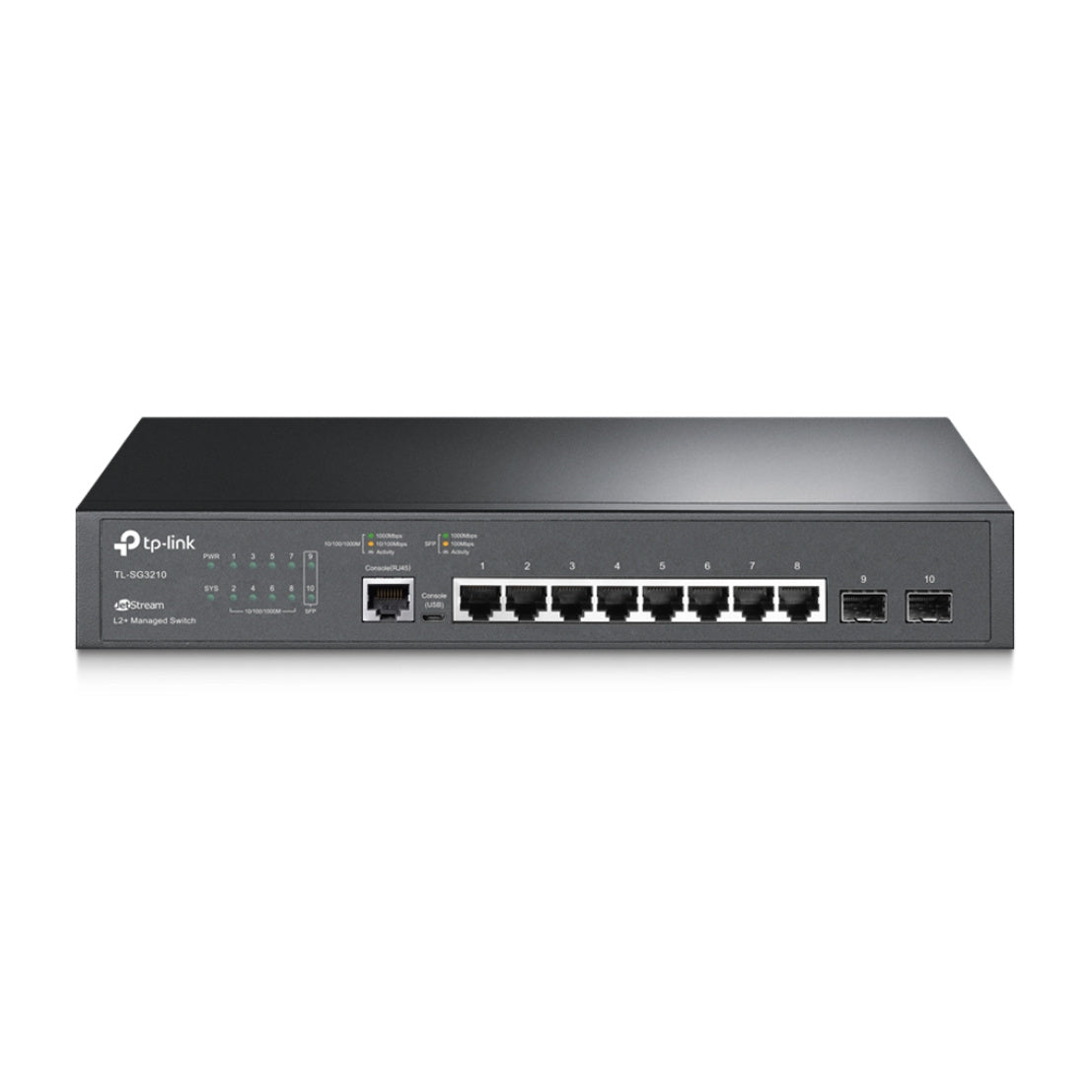 TP-Link JetStream TL-SG3210 switch Gestionado L2/L3 Gigabit Ethernet (10/100/1000) 1U Negro