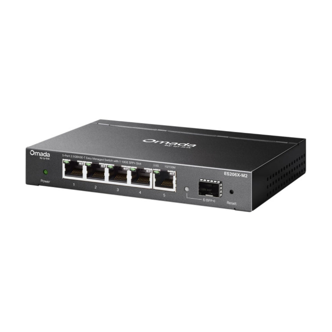 TP-Link Omada ES206X-M2 switch Gestionado L2 2.5G Ethernet (100/1000/2500) Montaje en pared/escritorio Negro