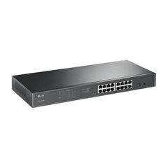 TP-Link TL-SG1218MPE Gestionado L2 Gigabit Ethernet (10/100/1000) Energía sobre Ethernet (PoE) 1U Negro