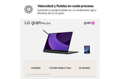 Portátil LG Gram Pro 16T90Tp-K U7-255H 32Gb SSD 1Tb 16 W11H · 16T90TP-K.AD88BN · vista 8