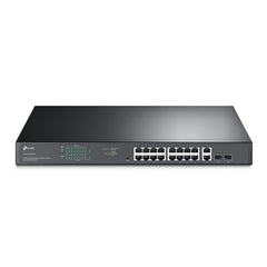 TP-Link TL-SG1218MPE Gestionado L2 Gigabit Ethernet (10/100/1000) Energía sobre Ethernet (PoE) 1U Negro