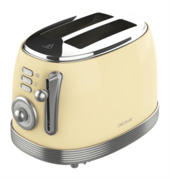 Cecotec Vintage 800 tostadores 850 W Amarillo