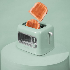 Cecotec RetroVision Green 5 2 rebanada(s) 700 W Verde claro, Acero inoxidable — imagen 4
