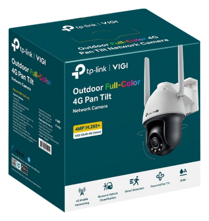 TP-Link VIGI C540-4G Torreta Cámara de seguridad IP Interior y exterior 2560 x 1440 Pixeles Techo/pared — imagen 2