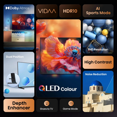 Tv Hisense 32a5q 32" QLED smart tv dolby atmos · vista 4