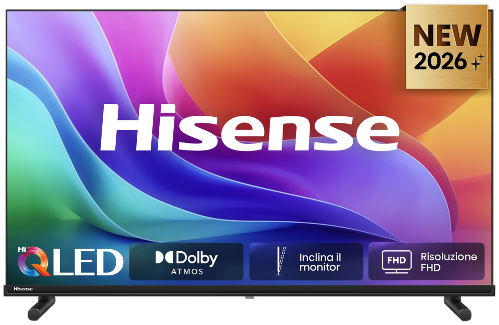 Tv Hisense 40a5s 40" FHD QLED smart tv dolby atmos modo juego airplay · vista 1